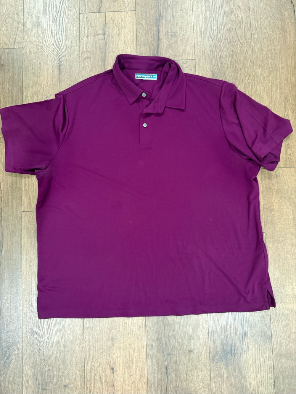 Roundtree & Yorke Men's Burgundy Polo